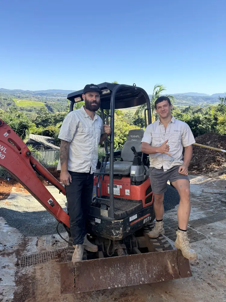 Ben and the Walter & Co team on a Gold Coast job
